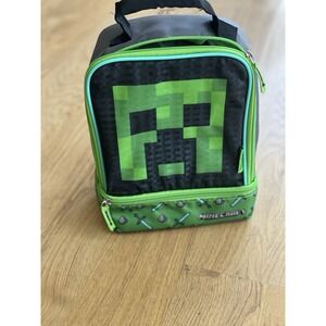 Minecraft Creeper Face THERMOS‎ Dual Insulated School Kids Lunch Box